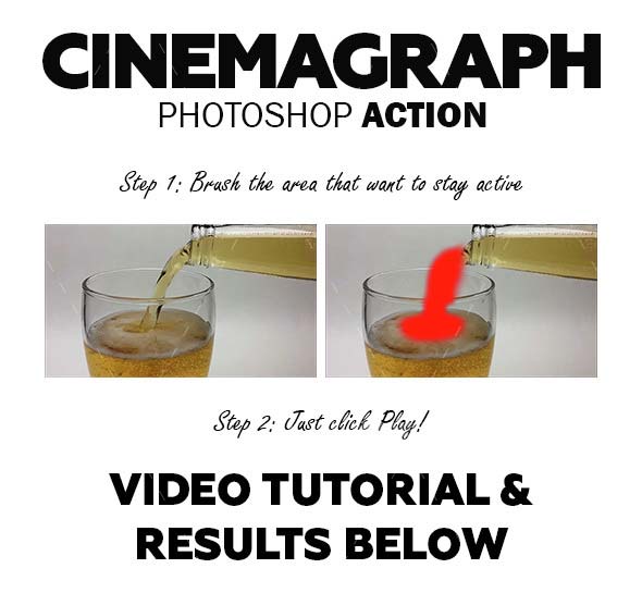Cinemagraph Photoshop Action,极品PS动作－动静相合